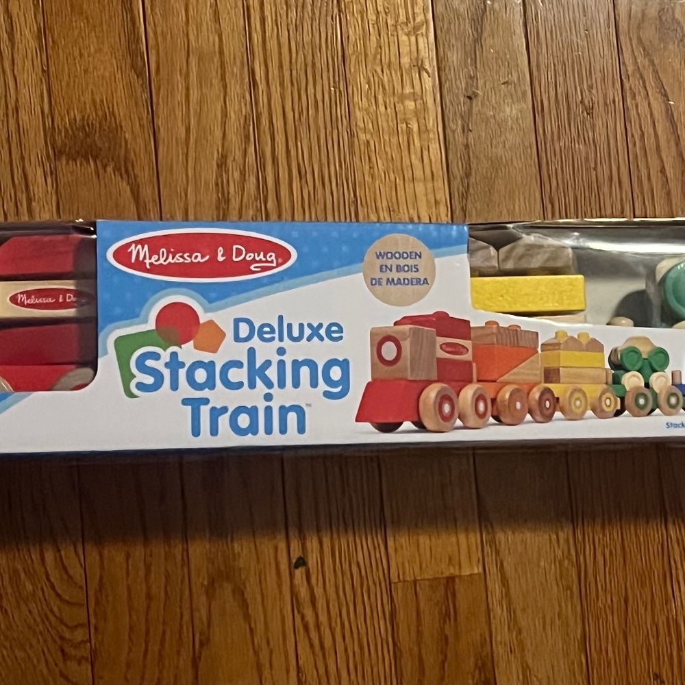Melissa and Doug deluxe stacking train
